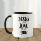 Two-Tone Mug - Jesus Love You Tasse