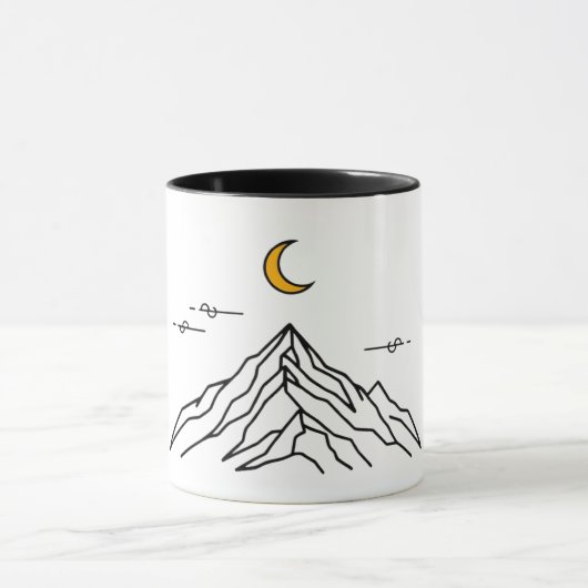 Two-Tone Mug "Mountain & Moon" Tasse (Zentrum)