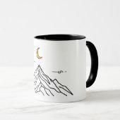 Two-Tone Mug "Mountain & Moon" Tasse (VorderseiteRechts)
