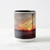 Two tone mug with stunning beautiful sunset photo zweifarbige tasse (Mittel)