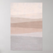 Two-Tone Neutral Abstract Minimal Modern Horizon Poster (Vorne)