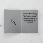 Two-Tone Sentinel Black Hooded Crow Karte (Innenseite)