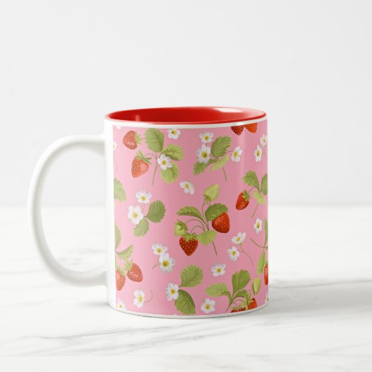 Two Tone Tasse Erdbeer Garten (Links)