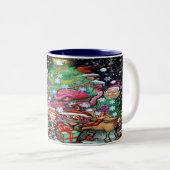 Two-Tone-Weihnachtskaffee-Tasse Zweifarbige Tasse (VorderseiteRechts)