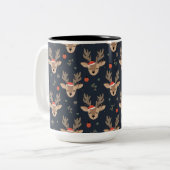 Two-Tone-Weihnachtskaffee-Tasse Zweifarbige Tasse (Vorderseite Links)
