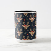 Two-Tone-Weihnachtskaffee-Tasse Zweifarbige Tasse (Mittel)