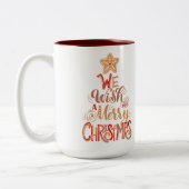 Two-Tone-Weihnachtskaffee-Tasse Zweifarbige Tasse (Links)
