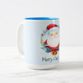 Two-Tone-Weihnachtskaffee-Tasse Zweifarbige Tasse (Vorderseite Links)