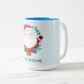 Two-Tone-Weihnachtskaffee-Tasse Zweifarbige Tasse (VorderseiteRechts)