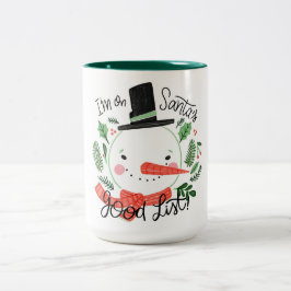 Two-Tone-Weihnachtskaffee-Tasse Zweifarbige Tasse