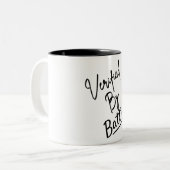 Two-Tone Zitat Tasse (Vorderseite Links)