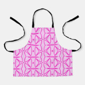 Two Toned Pink Pattern All-Over Print Apron Schürze (Vorderseite)