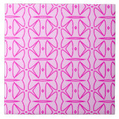 Two Toned Pink Pattern Ceramic Tile Fliese (Vorderseite)