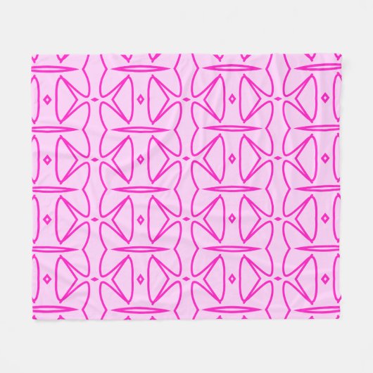 Two Toned Pink Pattern Fleece Blanket (Vorderseite (Horizontal))