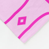 Two Toned Pink Pattern Fleece Blanket (Ecke)
