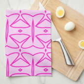 Two Toned Pink Pattern Kitchen Towels Geschirrtuch (Viertel Falte)