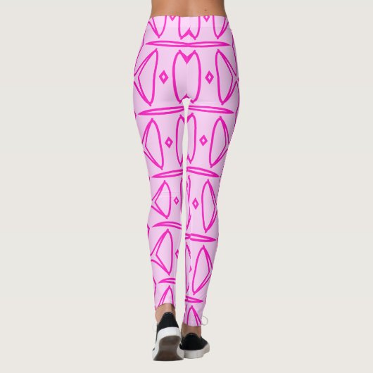 Two Toned Pink Pattern Leggings (Rückseite)
