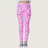 Two Toned Pink Pattern Leggings (Vorderseite)