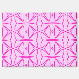 Two Toned Pink Pattern Magnet