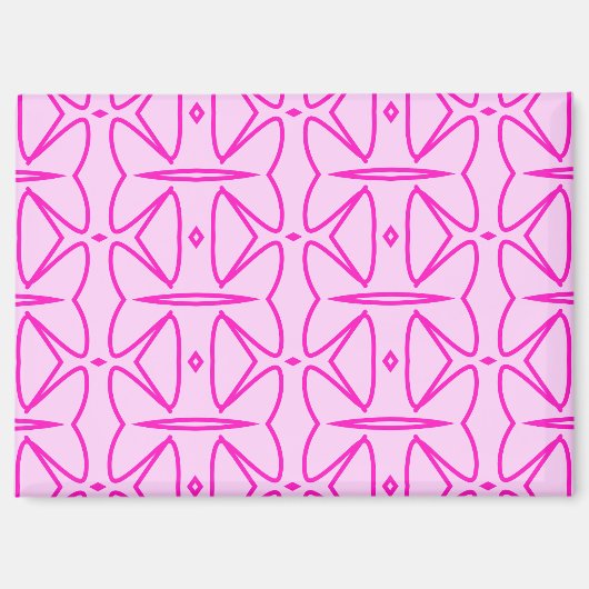 Two Toned Pink Pattern Magnet (Vorderseite)