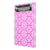 Two Toned Pink Pattern Mini Clipboard Mini Klemmbrett (Gewinkelt2)