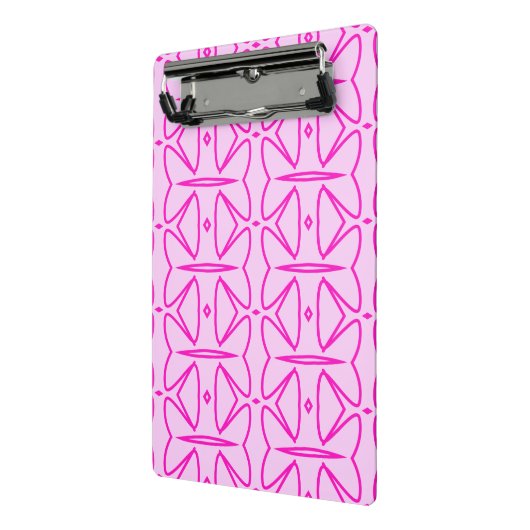 Two Toned Pink Pattern Mini Clipboard Mini Klemmbrett (Gewinkelt2)