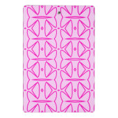 Two Toned Pink Pattern Mini Clipboard Mini Klemmbrett (Rückseite)
