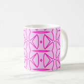 Two Toned Pink Pattern Mug Kaffeetasse (VorderseiteRechts)