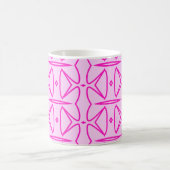 Two Toned Pink Pattern Mug Kaffeetasse (Mittel)