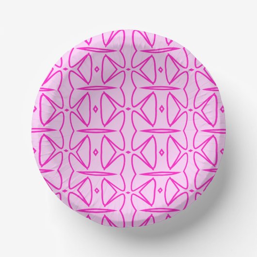 Two Toned Pink Pattern Pappteller (Vorderseite)