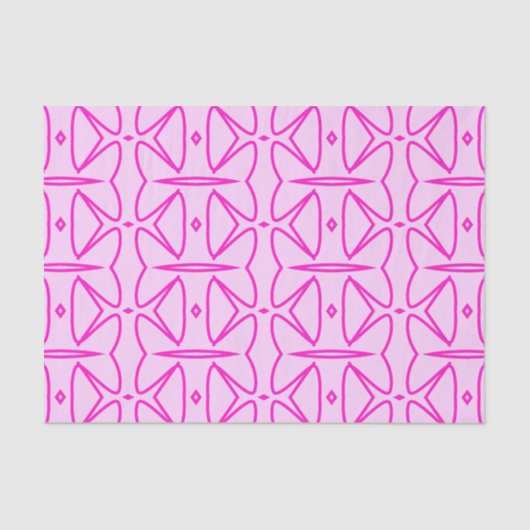 Two Toned Pink Pattern Tissue Paper Seidenpapier (Vorderseite)