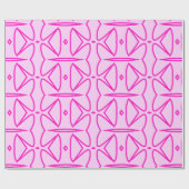 Two Toned Pink Pattern Wrapping Paper Geschenkpapier (Flach)