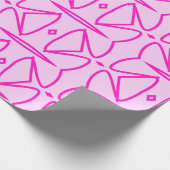 Two Toned Pink Pattern Wrapping Paper Geschenkpapier (Ecke)