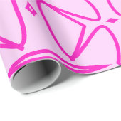 Two Toned Pink Pattern Wrapping Paper Geschenkpapier (Rolleneckpunkt)