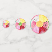 Two-tti Fruitti Tutti Fruitti Tropical Geburtstag Konfetti (Rückseiten)