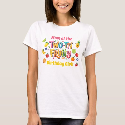 Two-tti Fruity 2nd Birthday Party T-Shirt (Vorderseite)