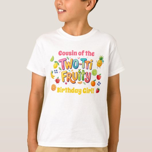 Two-tti Fruity 2nd Birthday Party T-Shirt (Vorderseite)