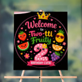 Two-tti Fruity Geburtstags-Willkommensschild Acrylschild (Neutral)