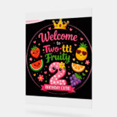 Two-tti Fruity Geburtstags-Willkommensschild Acrylschild (Winkel)