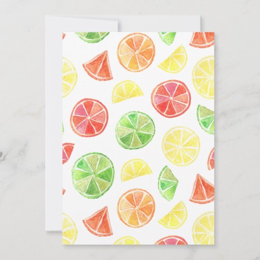 Two-tti Frutti 2. Geburtstag Einladung (Rückseite)