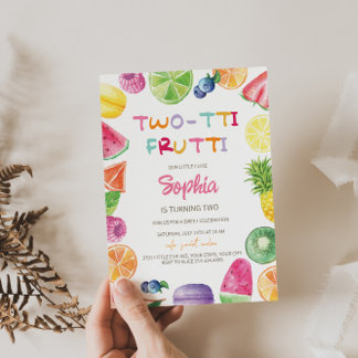 Two-tti Frutti 2. Geburtstag Einladung