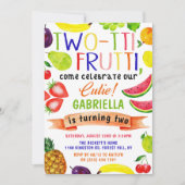 Two-tti Frutti 2. Geburtstag Einladungen (Vorderseite)
