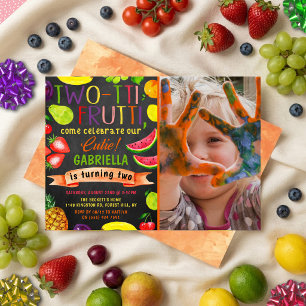 Two-tti Frutti 2. Geburtstag Foto Einladung