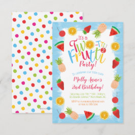 Two-tti Frutti 2. Geburtstag Fun Frucht Einladung