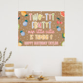 Two-tti Frutti- 2. Geburtstag Obst Thema Poster (Küche)