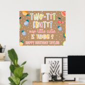 Two-tti Frutti- 2. Geburtstag Obst Thema Poster (Heimbüro)