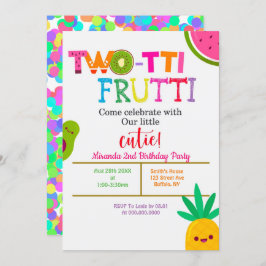 Two-tti Frutti 2. Girl Birthday Party lädt ein