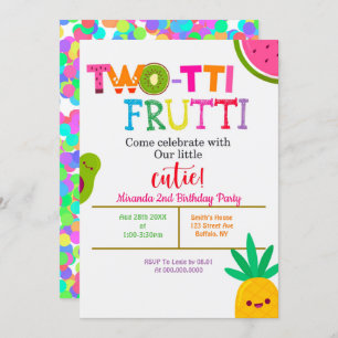 Two-tti Frutti 2. Girl Birthday Party lädt ein