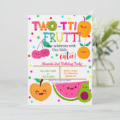 Two-tti Frutti 2. Girl Birthday Party lädt ein (Stehend Vorderseite)