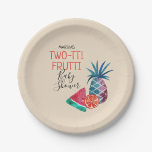 Two-tti Frutti Baby Shower Pappteller